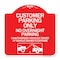 Signmission Customer Parking Only No Overnight Parking Unauthorized Vehicles Towed at Owner Expen, RW-1818-24206 A-DES-RW-1818-24206 - alternate 1